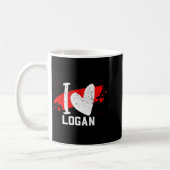I Love Logan I Heart Logan  Kaffeetasse (Links)