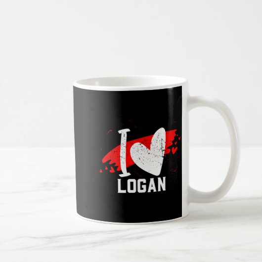 I Love Logan I Heart Logan  Kaffeetasse (Rechts)
