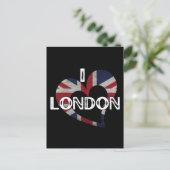 I LOVE LONDON POSTKARTE (Stehend Vorderseite)