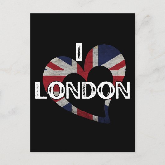 I LOVE LONDON POSTKARTE (Vorderseite)