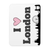 I Love London Skyline Magnet (Vertikal)