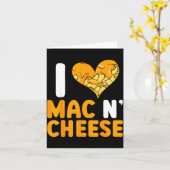 I Love Mac N' Cheese Funny Mac And Cheese Karte (Gelbe Blume)