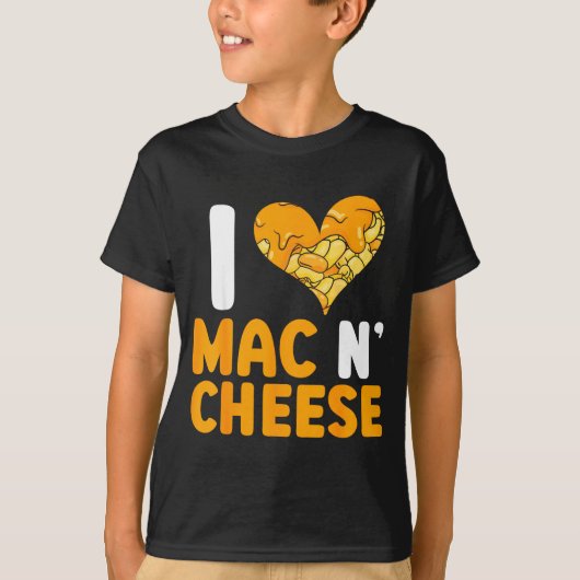 I Love Mac N' Cheese Funny Mac And Cheese T-Shirt (Vorderseite)