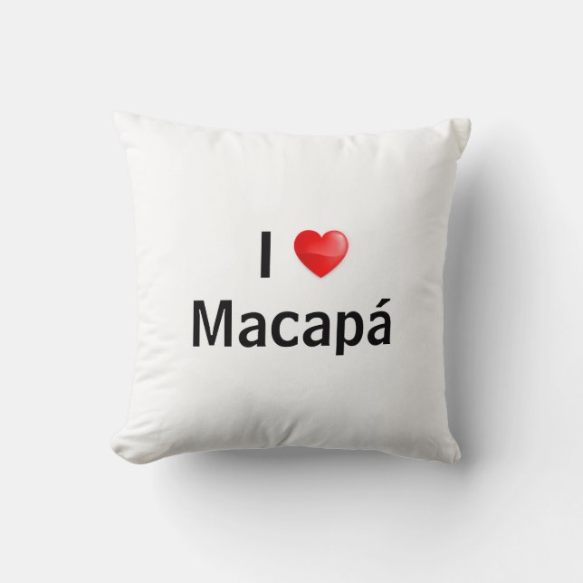 I love Macapá Kissen (Vorderseite)
