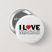 I LOVE MACAU - For real Macanese! Button (Vorne & Hinten)