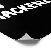 I Love Mackenzie - Heart - Name  Poster (Ecke)