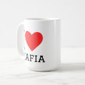 I love mafia kaffeetasse (Vorderseite Links)