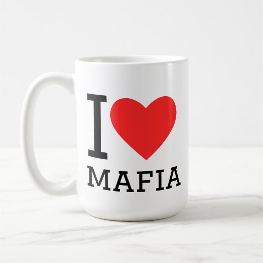 I love mafia kaffeetasse (Links)