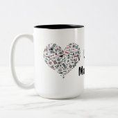 I Love Mahjong Mug Zweifarbige Tasse (Links)