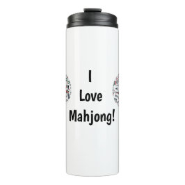 I Love Mahjong Thermal Tumbler Thermosbecher