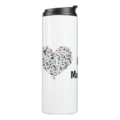 I Love Mahjong Thermal Tumbler Thermosbecher (Nach links gedreht)