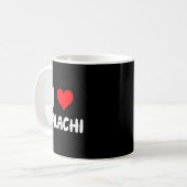 I Love Malachi - Heart - Name  Kaffeetasse (Vorderseite Links)