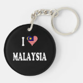 I Love Malaysia, heart-shaped flag, Schlüsselanhänger (Rückseite)