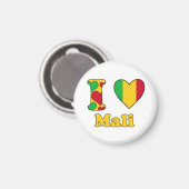 I love Mali Magnet (Vorderseite/Rückseite)