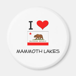 I Love MAMMUTseen Kalifornien Magnet
