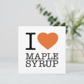 I LOVE MAPLE SYRUP DANKESKARTE (Stehend Vorderseite)
