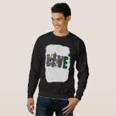 I Love Mardi Gras  Carnival Party mardi gras Sweatshirt (Vorne ganz)