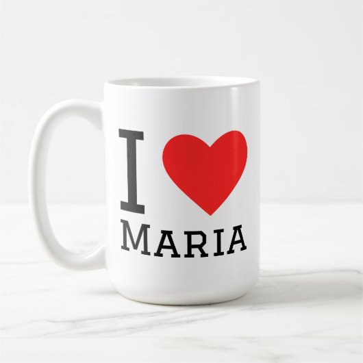 I love Maria  Kaffeetasse (Links)