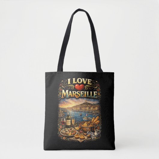 I love Marseille Tasche (Vorderseite)