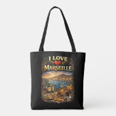I love Marseille Tasche (Rückseite)