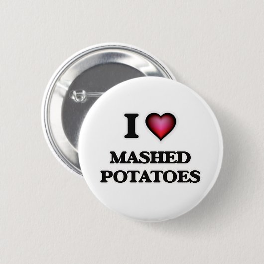 I Love Mashed Potato Button (Vorne & Hinten)