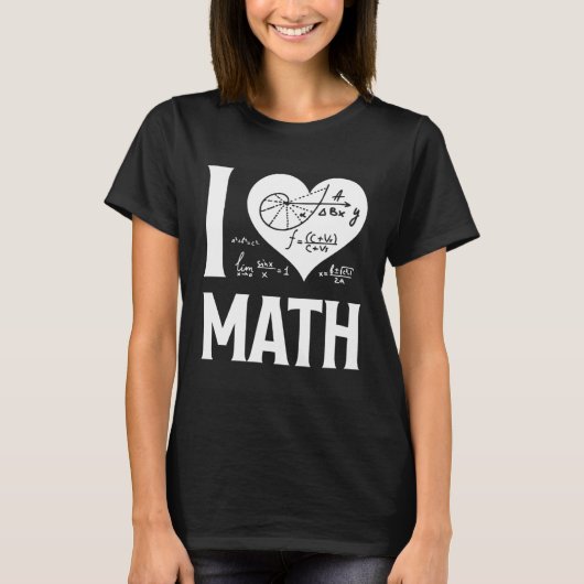 I Love Math  2 T-Shirt (Vorderseite)