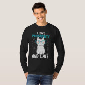 I Love Math and Cats Probability T-Shirt (Vorne ganz)