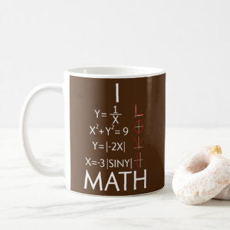 I Love Math Teacher Mathematics Mathematician  Kaffeetasse