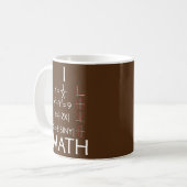 I Love Math Teacher Mathematics Mathematician Kaffeetasse (Vorderseite Links)