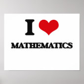 I Love Mathematics Poster (Vorne)