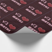 I LOVE MATHS Button - NETZ MODEL Geschenkpapier (Ecke)