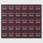 I LOVE MATHS Button - NETZ MODEL Geschenkpapier (Flach)