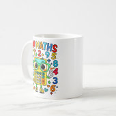 I Love Maths Cute Calculator Mug for Kids Kaffeetasse (Vorderseite Links)
