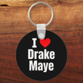 I Love Maye Football Fan Schlüsselanhänger (Vorderseite)