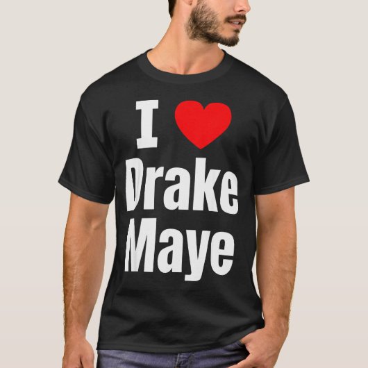 I Love Maye Football Fan  T-Shirt (Vorderseite)
