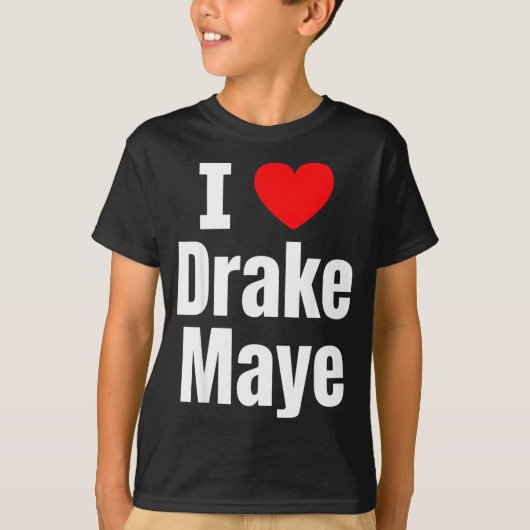 I Love Maye Football Fan T-Shirt (Vorderseite)