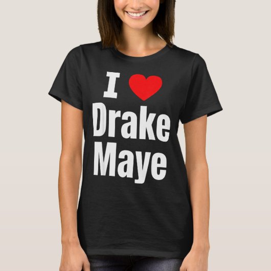 I Love Maye Football Fan  T-Shirt (Vorderseite)