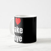 I Love Maye Qb Football Fan Kaffeetasse (Vorderseite Links)