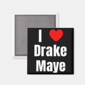 I Love Maye Qb Football Fan  Magnet (Vorderseite/Rückseite)