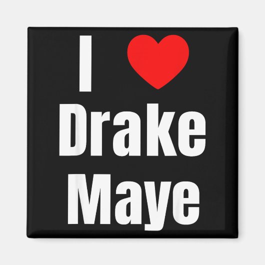 I Love Maye Qb Football Fan Magnet (Vorne)