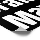 I Love Maye Qb Football Fan Poster (Ecke)