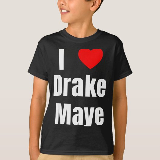 I Love Maye Qb Football Fan T-Shirt (Vorderseite)