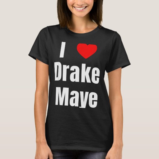 I Love Maye Qb Football Fan T-Shirt (Vorderseite)