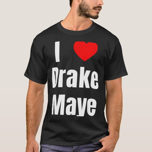 I Love Maye Qb Football Fan T-Shirt (Vorderseite)