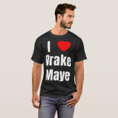I Love Maye Qb Football Fan T-Shirt (Vorne ganz)