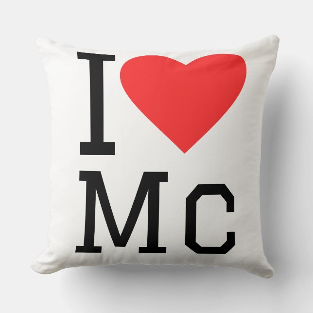 I love Mc  Kissen (Vorderseite)