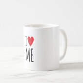 I LOVE ME KAFFEETASSE (VorderseiteRechts)
