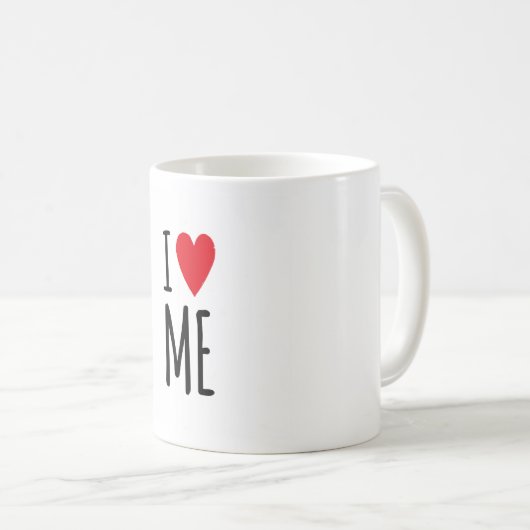 I LOVE ME KAFFEETASSE (VorderseiteRechts)