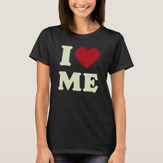 I Love Me Y2K Aesthetic Brown Downtown Girl T-Shirt (Vorderseite)