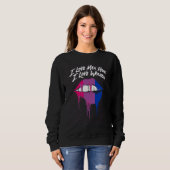 I Love Men How I Love Women Bisexual LGBTQ Bi Prid Sweatshirt (Vorne ganz)